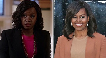 Viola Davis e Michelle Obama. (Foto: Reprodução e Chris Radburn/PA Wire)