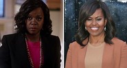 Viola Davis e Michelle Obama. (Foto: Reprodução e Chris Radburn/PA Wire)