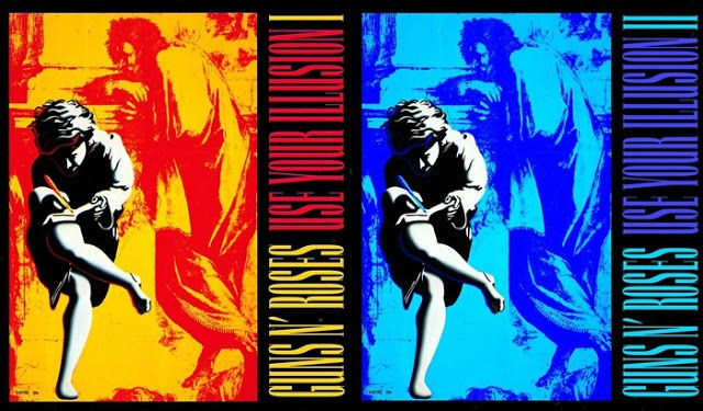 Dois LPs do Use Your Illusion, do Guns N' Roses