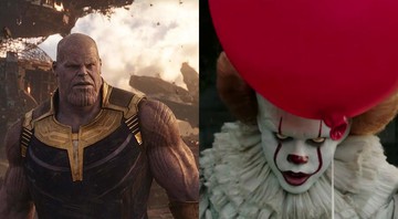 Thanos em Vingadores e It: A Coisa (Foto 1: Divulgação e Foto 2: Reprodução / YT)