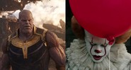 Thanos em Vingadores e It: A Coisa (Foto 1: Divulgação e Foto 2: Reprodução / YT)