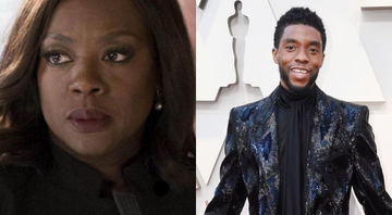 Montagem de Viola Davis (Foto: Reprodução) e Chadwick Boseman (Foto: Getty Images/Frazer Harrison)