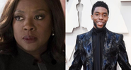 Montagem de Viola Davis (Foto: Reprodução) e Chadwick Boseman (Foto: Getty Images/Frazer Harrison)