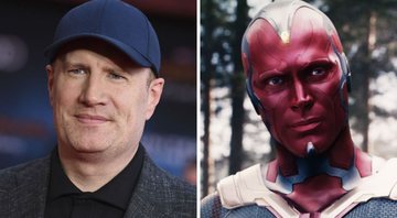 Kevin Feige (Foto: Jordan Strauss / Invision / AP) e Visão em Vingadores: Era de Ultron (Foto: Reprodução)