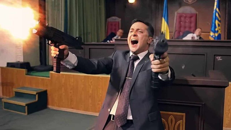 Volodymyr Zelensky em Sluga Naroda (Foto: Divulgação)