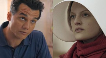 Wagner Moura em Wasp Network: Rede de Espiões (Foto: Reprodução/Youtube) e Elisabeth Moss em The Handmaid's Tale (Foto: Divulgação)