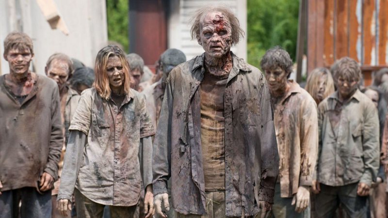 Zumbis em The Walking Dead (Foto: Reprodução)