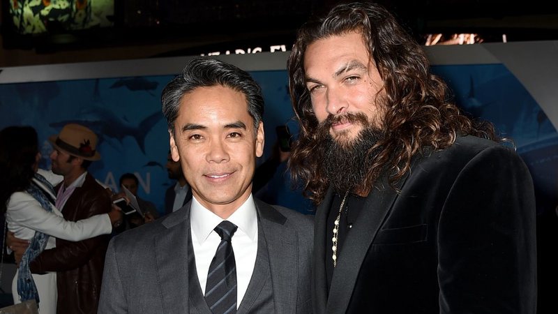 Walter Hamada e Jason Mamoa (Foto: Getty Images / Kevin Winter / Equipe)