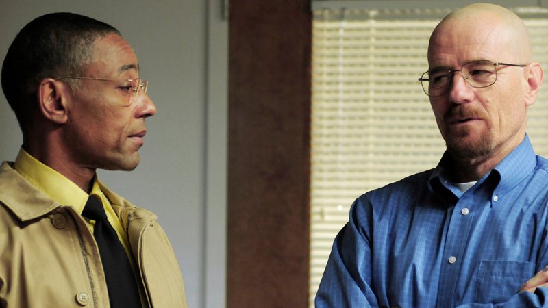 Giancarlo Esposito e Bryan Cranston em Breaking Bad (foto: reprodução/ AMC)