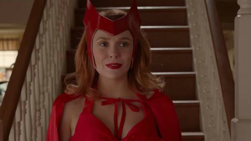 Elizabeth Olsen como Wanda no episódio Um Halloween Assustadoramente Inédito (Foto: Reprodução)