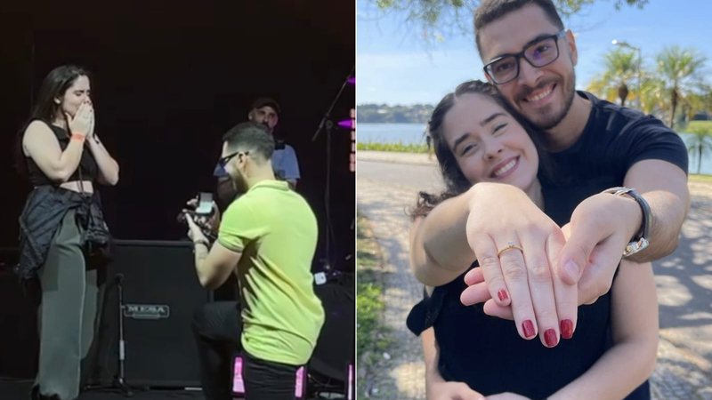 Pedro e Beatriz: pedido de casamento no show do McFly em Belo Horizonte - Reprodução/Instagram