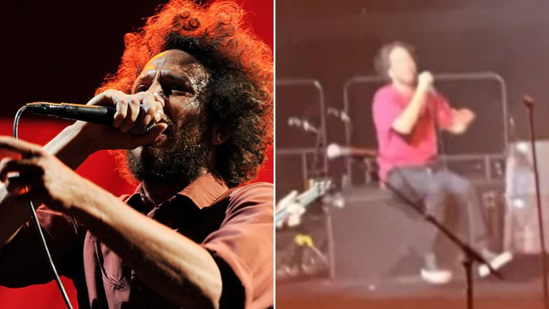 Zack de la Rocha se machuca durante show em Chicago (Reprodução)