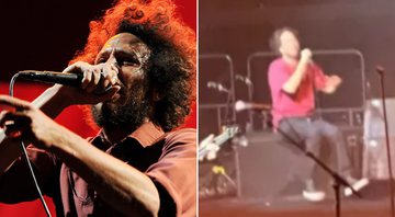 Zack de la Rocha se machuca durante show em Chicago (Reprodução)