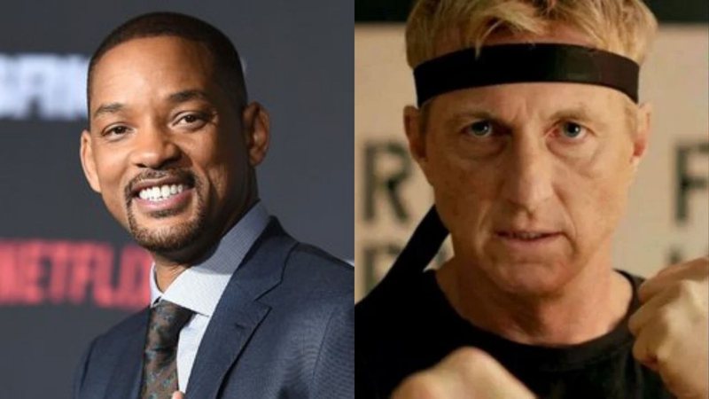 Will Smith (foto: AP / Jordan Strauss) e William Zabka em Cobra Kai (Foto: Reprodução)