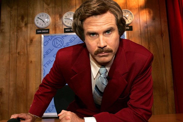 Will Ferrell fez participações em seis programas norte-americanos como o personagem Ron Burgundy (Foto: Divulgação)