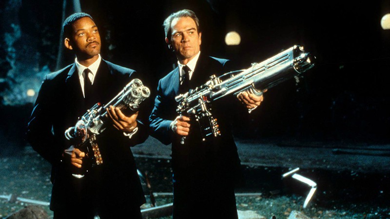 Will Smith e Tommy Lee Jones em MIB - Homens de Preto (Foto: Reprodução)