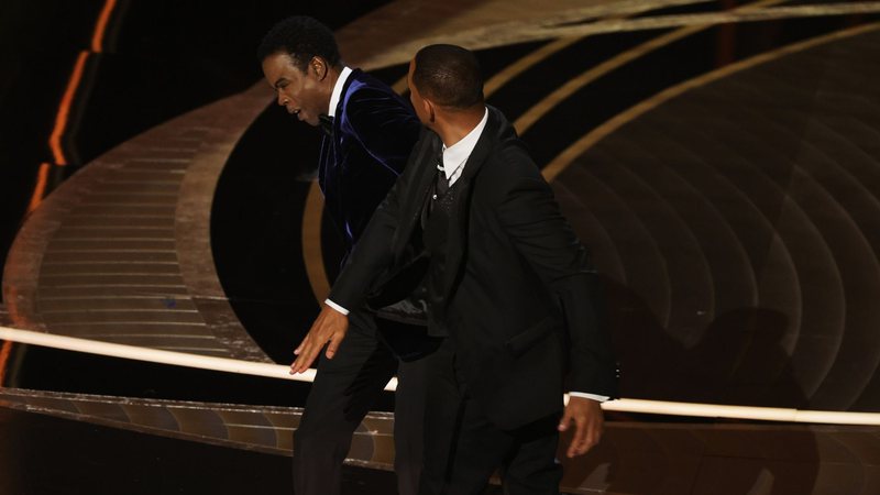 Will Smith e Chris Rock no Oscar 2022 (Foto: Getty Images)