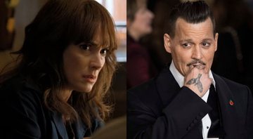 Winona Ryder como Joyce Bayers em cena de Stranger Things (Foto: Divulgação / Netflix) e Johnny Depp (Foto: Vianney Le Caer / Invision / AP)