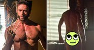 Wolverine (Foto: Divulgação) e bumbum de Hugh Jackman (Foto: Reprodução/Instagram)