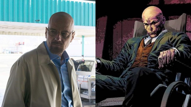 Bryan Cranston em Breaking Bad/ Professor X (Foto: Montagem / Reprodução AMC/ Reprodução Marvel Comics)