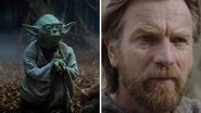 Yoda em Star Wars (Foto: Reprodução) e Ewan McGregor como Obi-Wan Kenobi (Foto: Divulgação / Disney+)