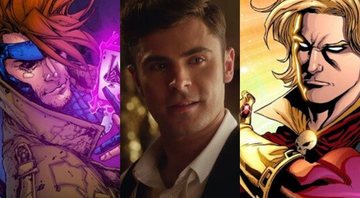 Gambit, Zac Efron e Adam Warlock (foto: reprodução Marvel Comics/ Netflix)