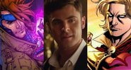 Gambit, Zac Efron e Adam Warlock (foto: reprodução Marvel Comics/ Netflix)