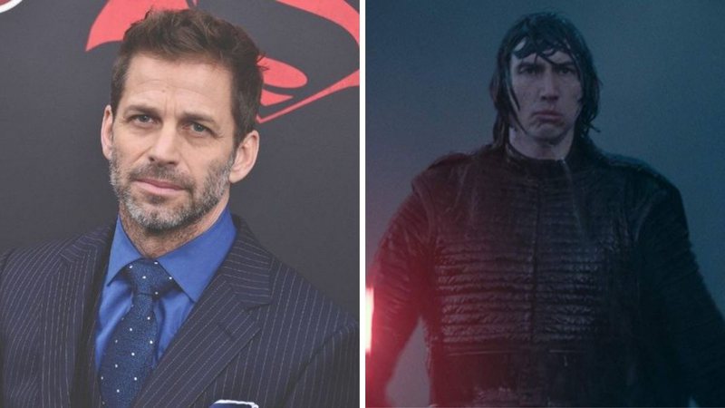 Zack Snyder (Foto: Getty Images / Mike Coppola / Equipe) e Adam Driver como Kylo Ren (foto: reprodução/ Lucasfilm)