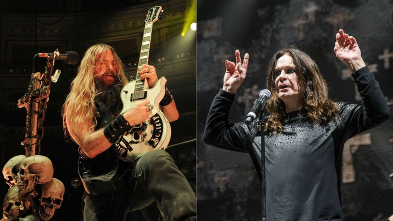 Zakk Wylde e Ozzy Osbourne (Foto 1: ZZ / KGC - 138 / STAR MAX / IPx e Foto 2: Amy Harris/Invision/AP)