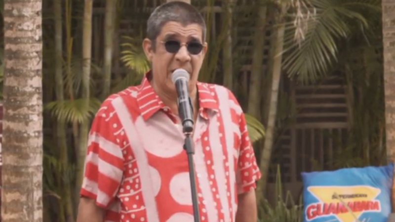 Zeca Pagodinho durante live (Foto: Reprodução)