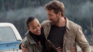 Zoe Saldana e Ryan Reynolds (Foto: Reprodução /Netflix /Twitter)