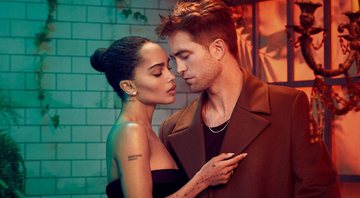 Zoë Kravitz e Robert Pattinson, de The Batman, para Entertainment Weekly (Foto: Reprodução / Twitter)