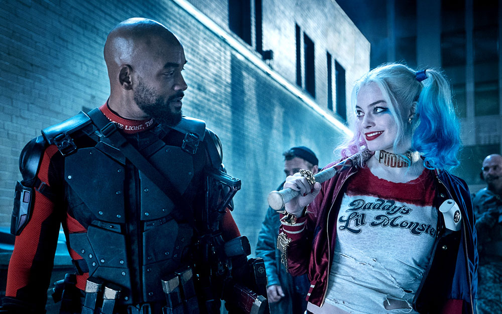 Will Smith e Margot Robbie como Pistoleiro e Arlequina em Esquadrão Suicida (Foto: Divulgação)