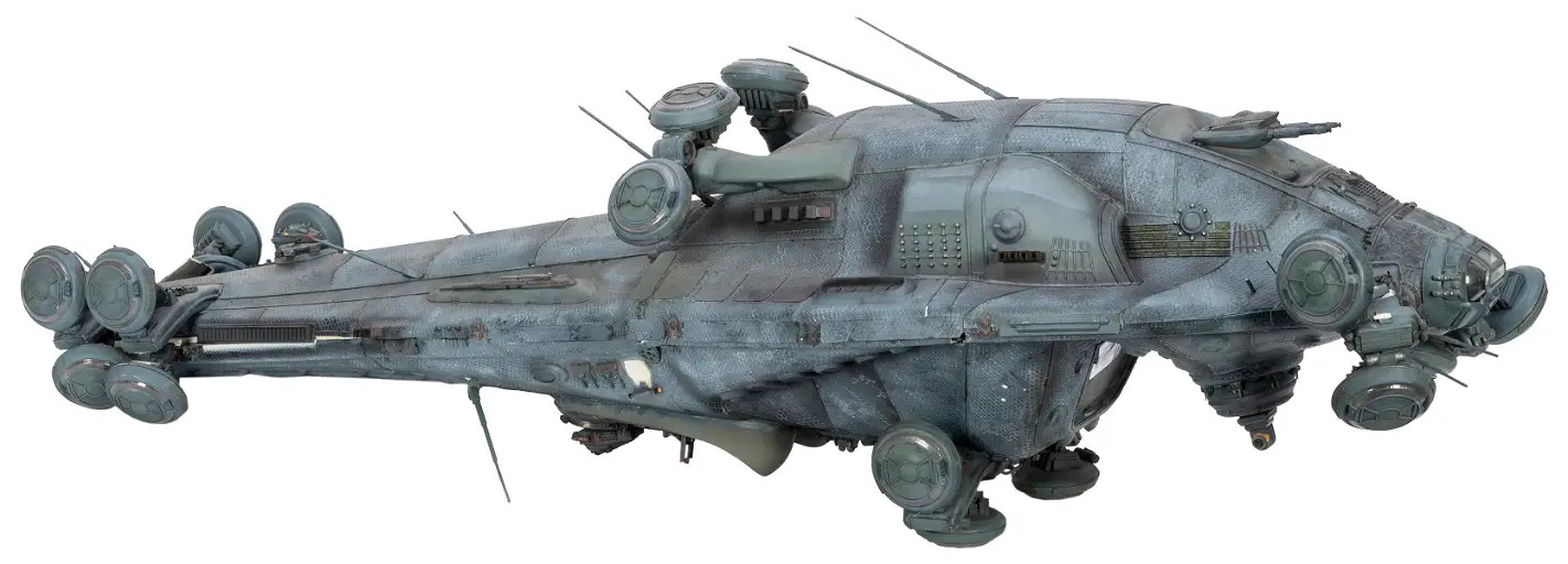 Maquete conceitual da nave Nabucodonosor, de Matrix (Divulgação)