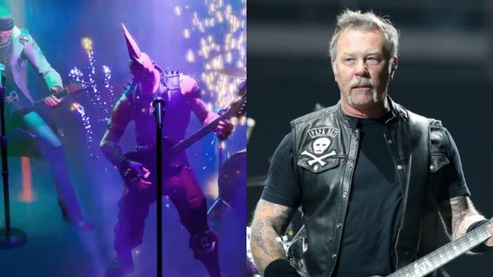 Fortnite (Foto: Reprodução), Metallica (Foto: Getty Images)