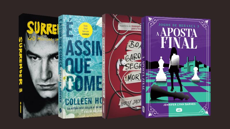 Confira a lista de livros mais vendidos entre os lançamentos na Amazon
