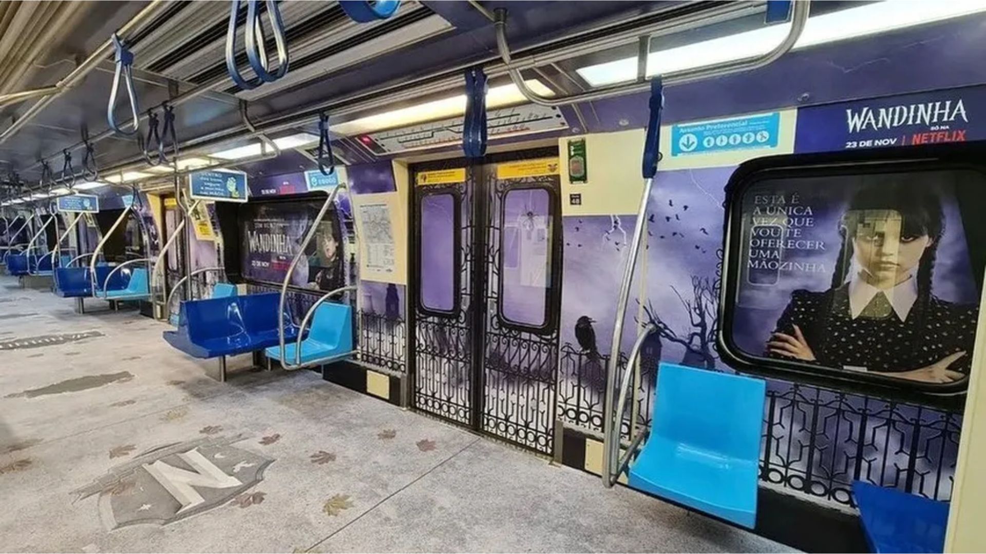 Wandinha no Metrô (Foto: Divulgação)