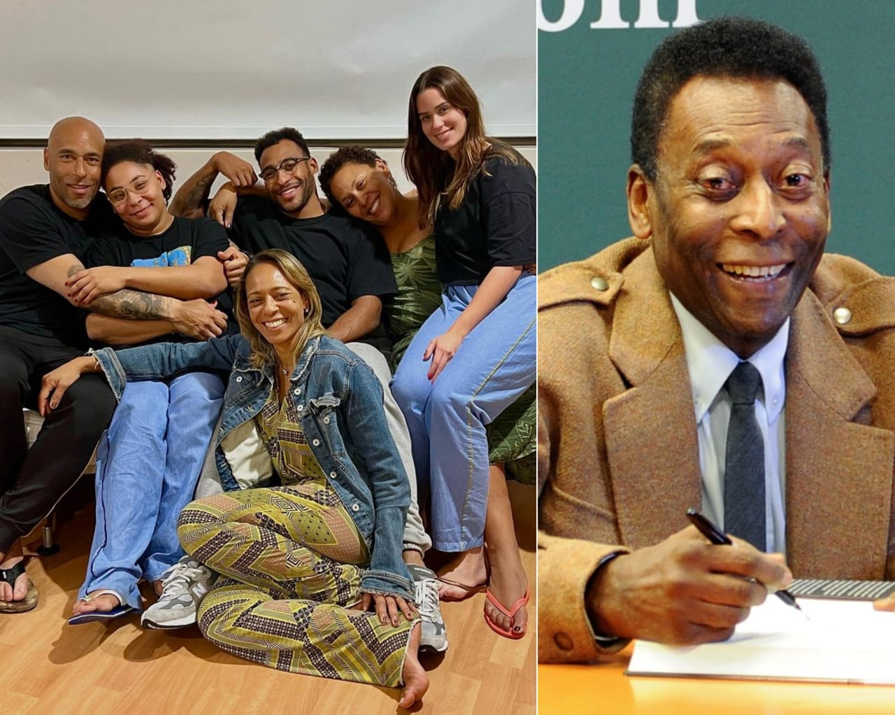 Família passa o Natal com Pelé (Reprodução/Instagram, Getty Images)