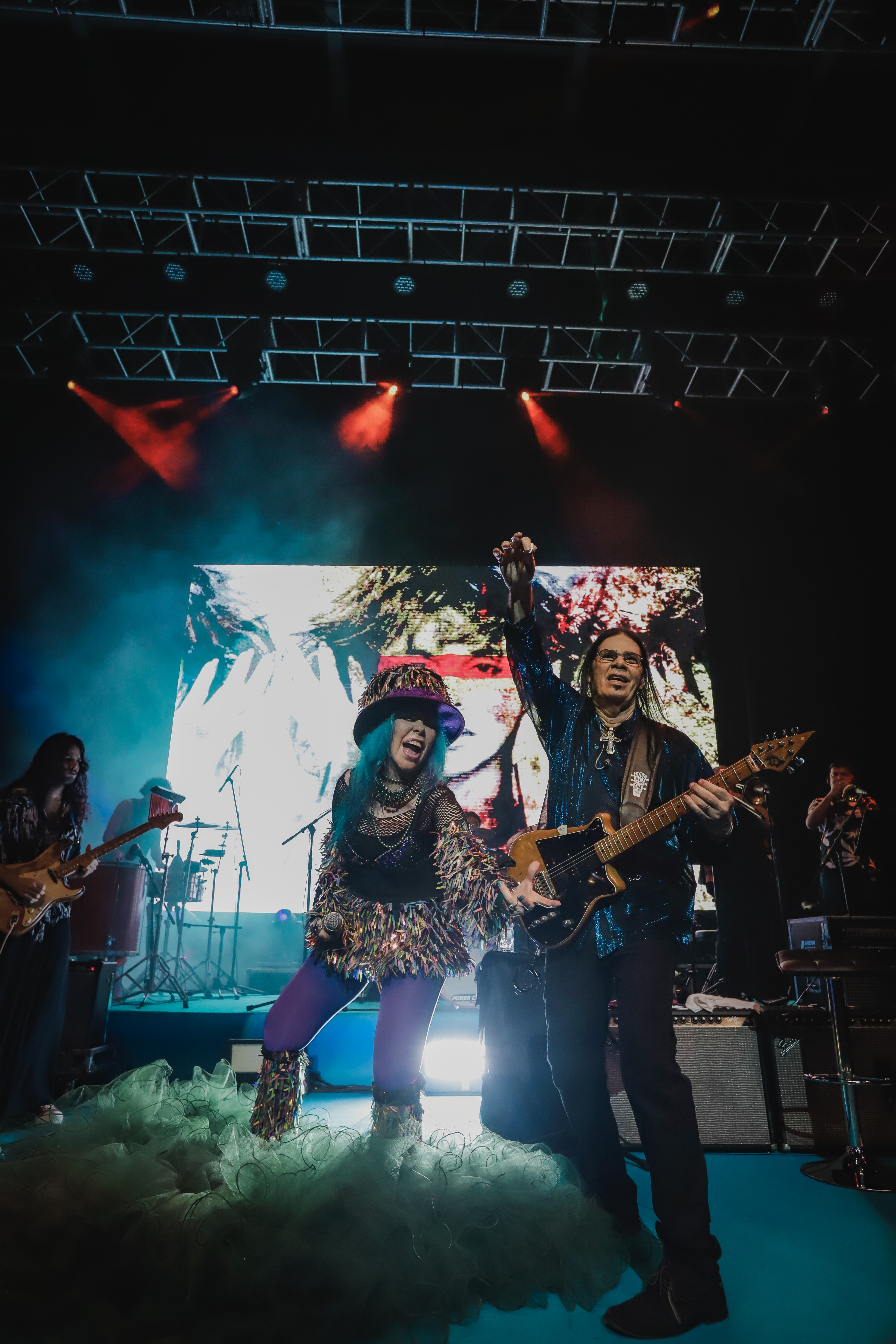 Baby do Brasil e Pepeu Gomes na turnê 140 Graus (Sercio Freitas)