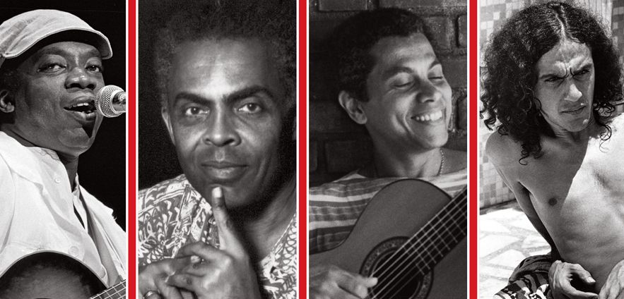 Milton Nascimento, Gilberto Gil, Paulinho da Viola e Caetano Veloso - a geração 1942 (Reprodução/Arquivo)