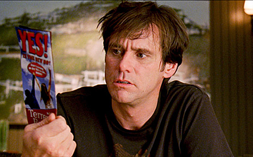 Jim Carrey em 'Sim Senhor' (Reprodução)