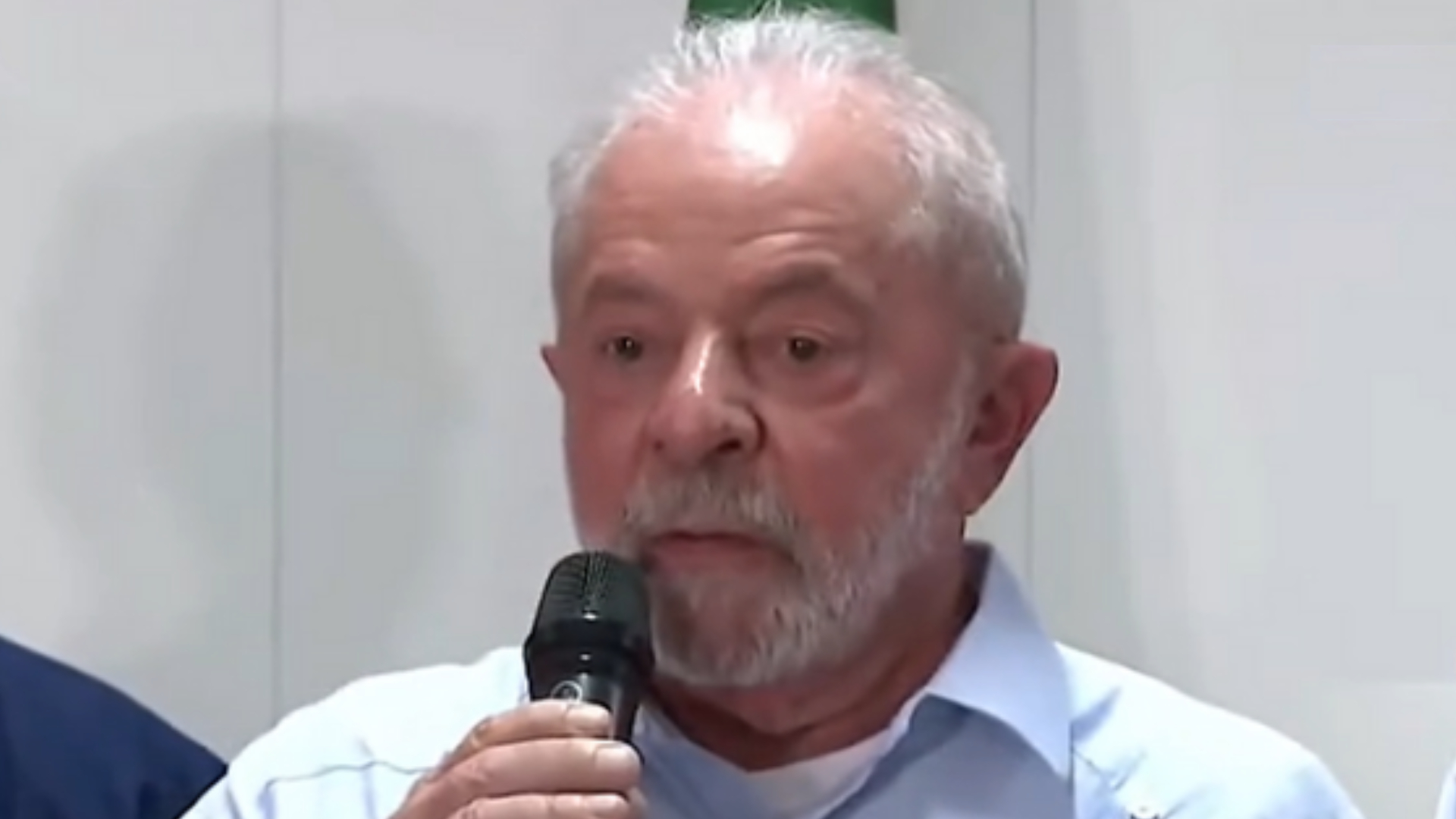 Lula em pronunciamento sobre as invasões (Foto: Divulgação/ TV Brasil)