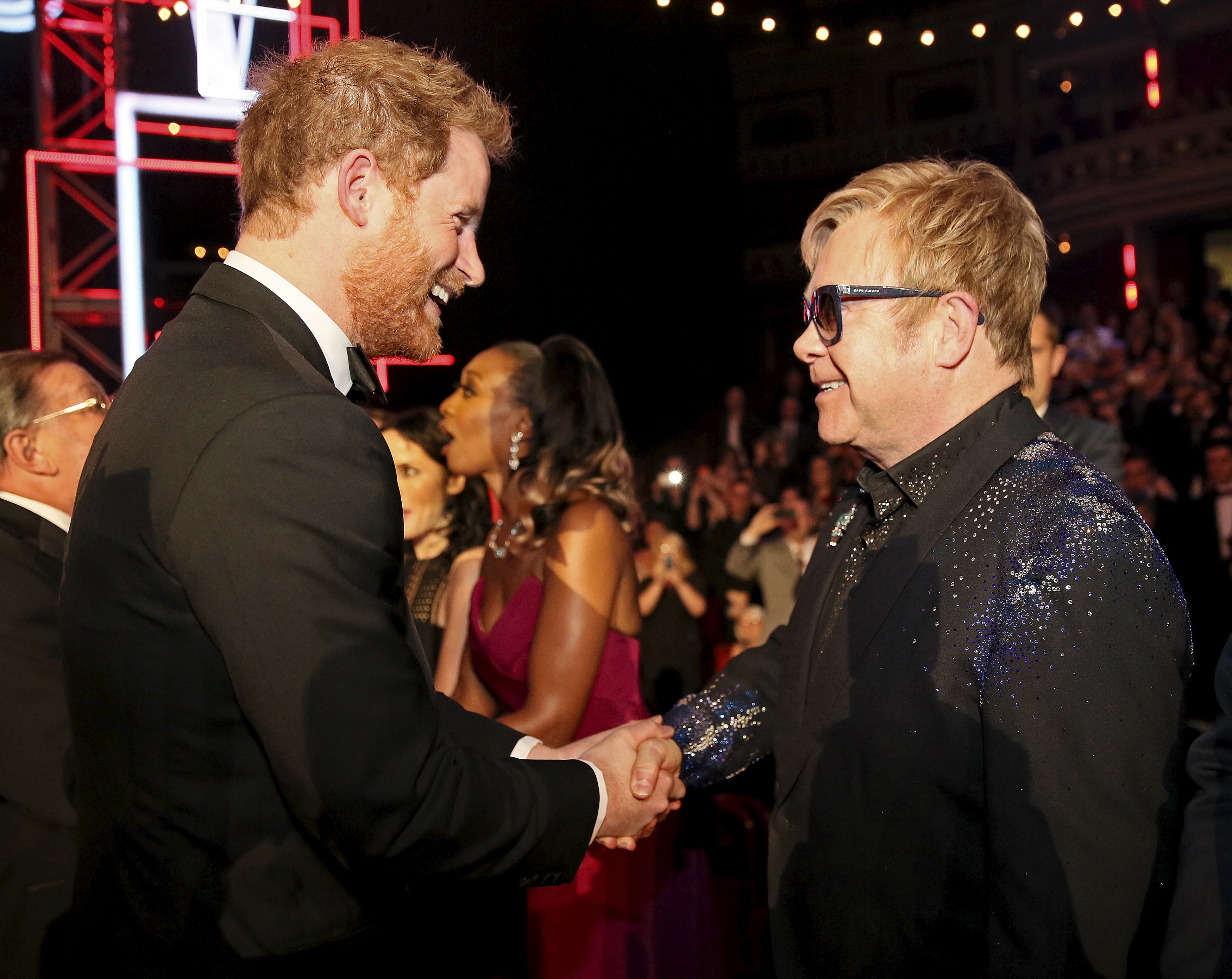Príncipe Harry e Elton John (Getty Images)