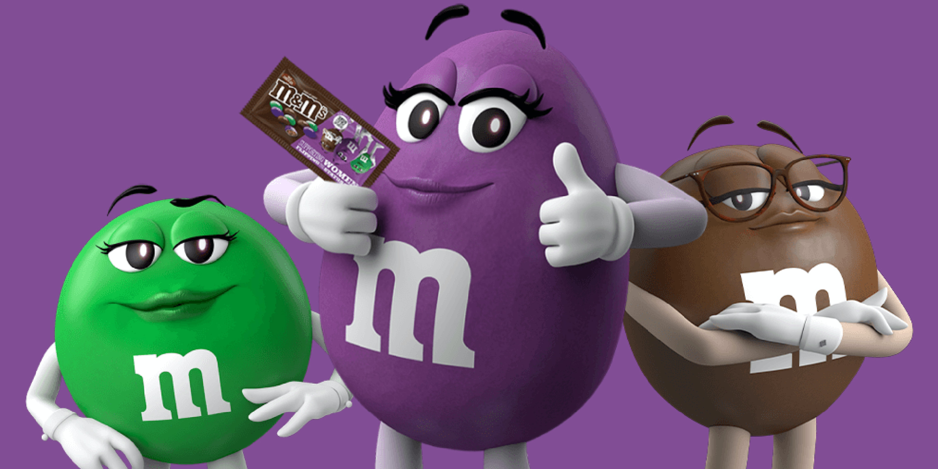 Campanha com M&M's femininos (Divulgação)