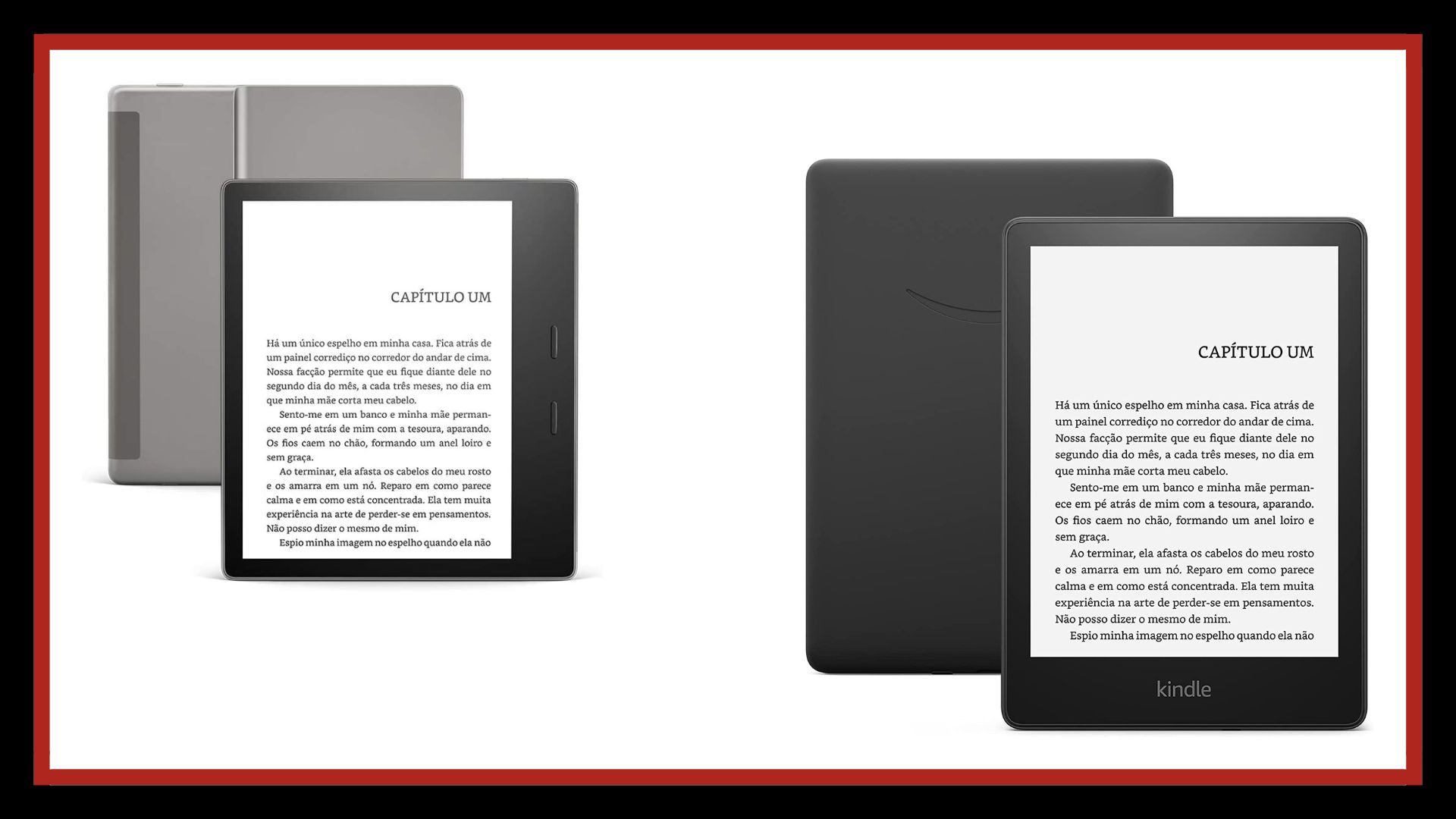 Nós selecionamos as principais características dos modelos Kindle.
