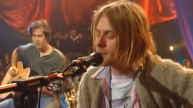 Kurt Cobain durante o acústico MTV (Foto: reprodução)