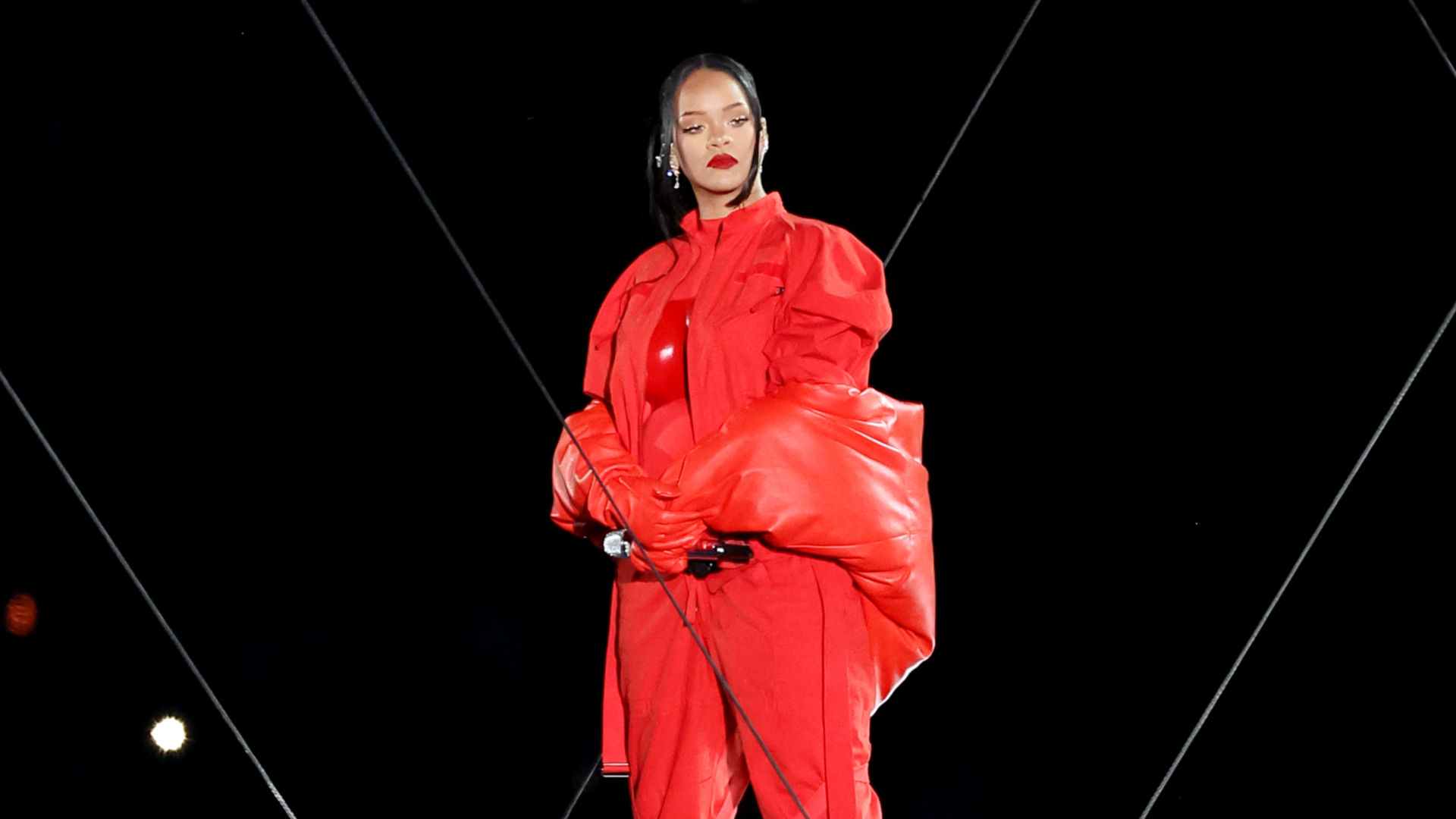 Rihanna no Super Bowl (Foto: Getty Images) 