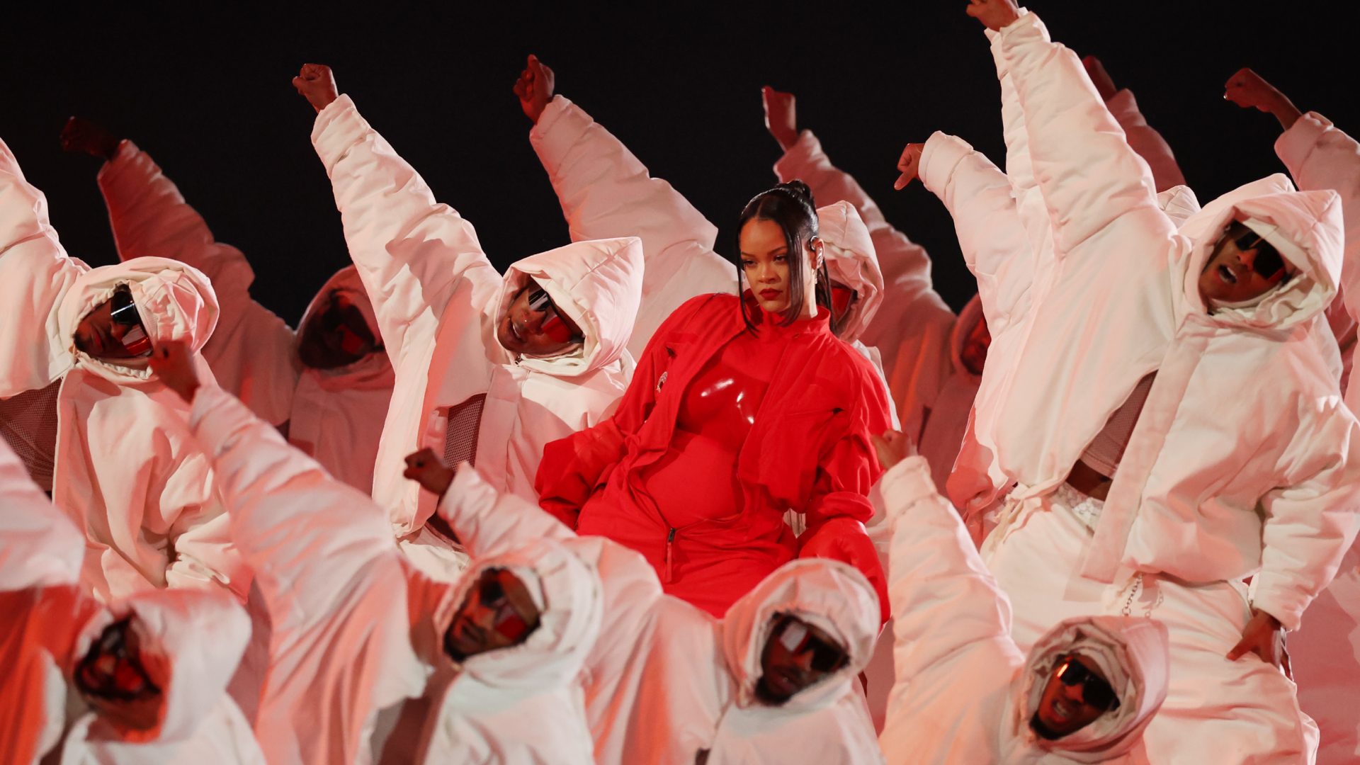 Rihanna no Super Bowl (Foto: Getty Images) 