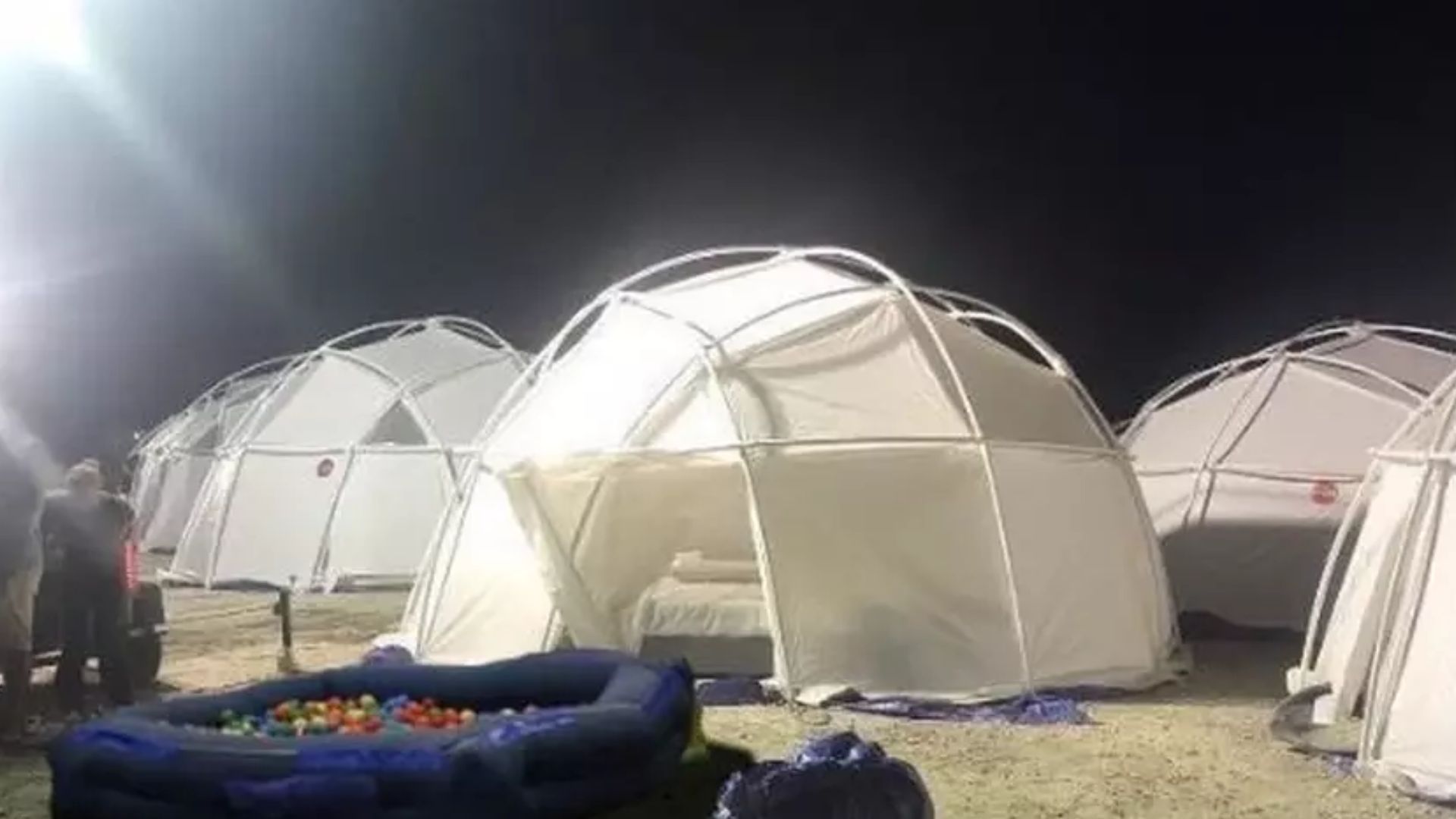 Acomodações do Fyre Festival (Foto: Reprodução / Twitter)