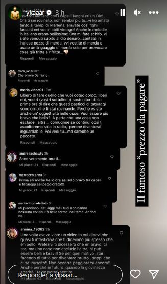 Damiani expões comentários negativos sobre suas novas tatuagens (Foto: reprodução/Instagram)